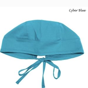 Maevn NWT Unisex Solid Scrub Cyber Blue Cap Hospital Doctor Nurse Hat